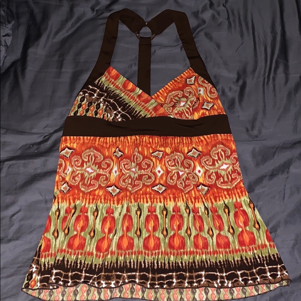 A. Byer Multicolor racerback top
